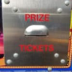 Prize tickets Sign